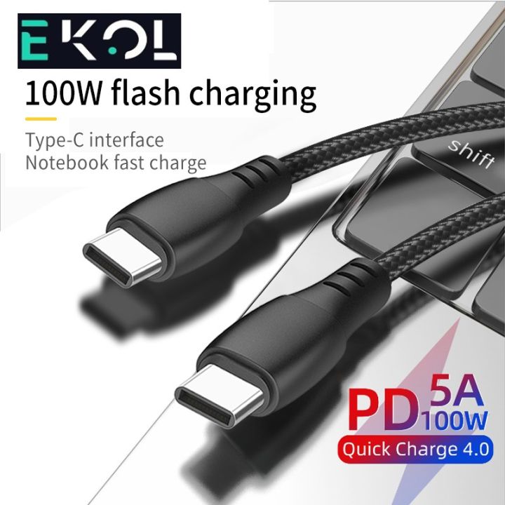 EKOL 100W Type-C to Type-C