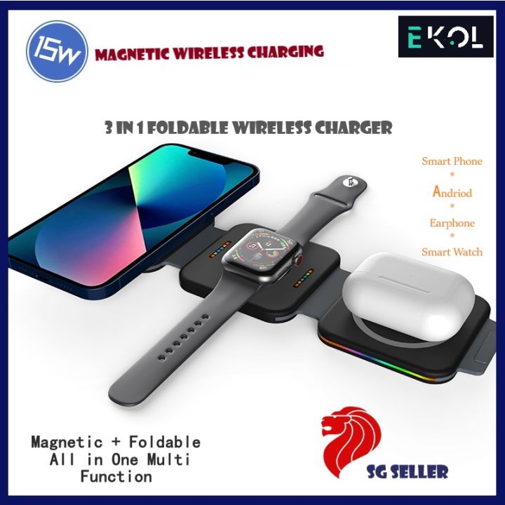 EKOL Foldable 15W Wireless Charger